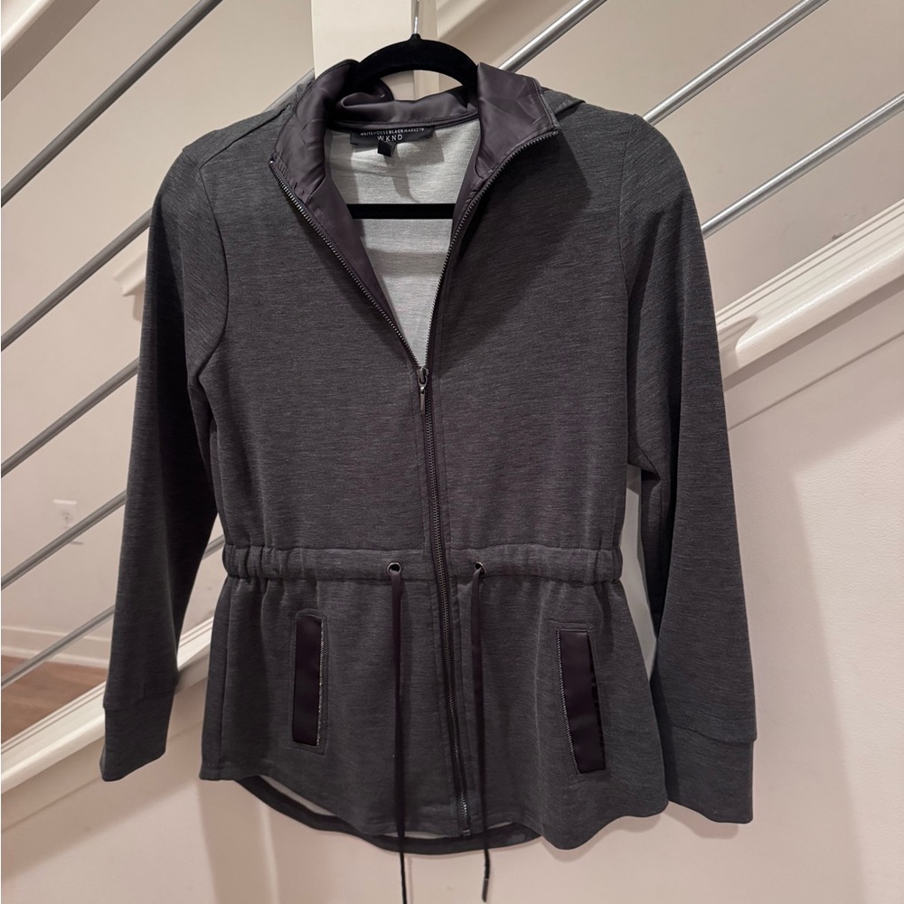 Women's Gray Zip-Up Hoodie Jacket Size XS